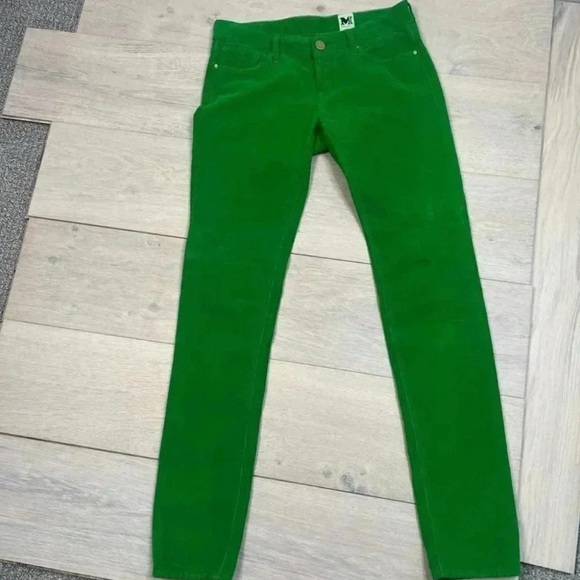 M Missoni Green Corduroy Pants Women’s Size 28 Designer Never Worn